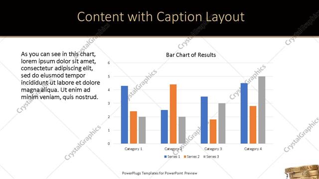 Content with Caption presentation slide layout