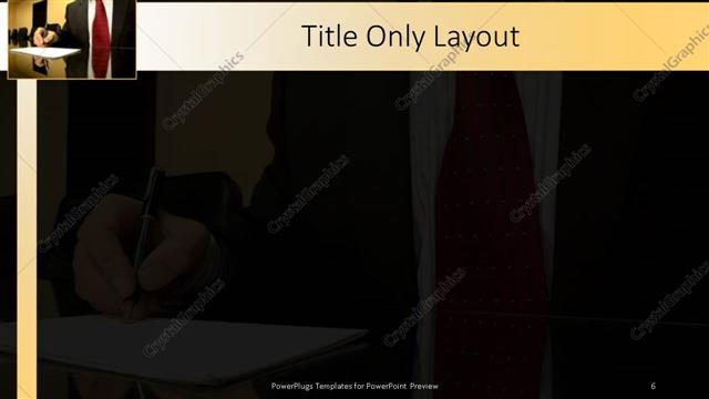 Title Only presentation slide layout