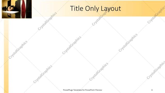 Title Only presentation slide layout