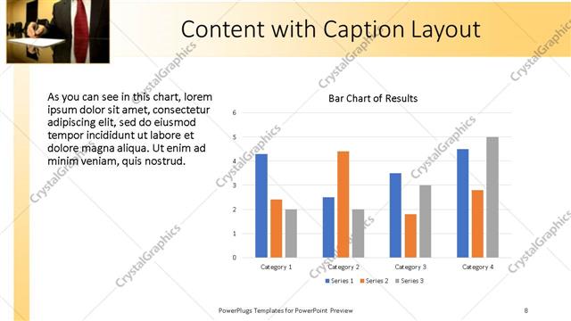 Content with Caption presentation slide layout