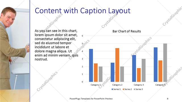 Content with Caption presentation slide layout