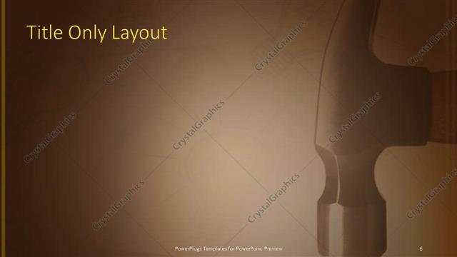 Title Only presentation slide layout