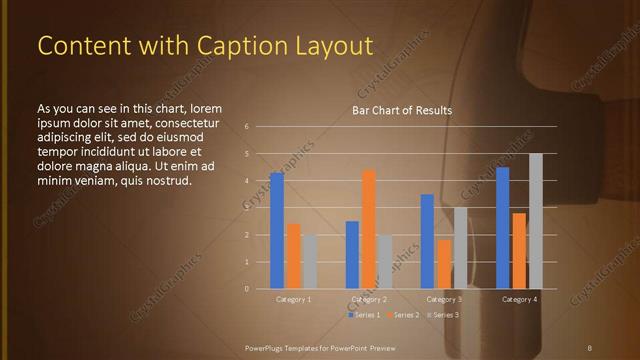 Content with Caption presentation slide layout
