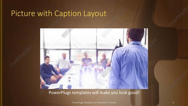 Picture with Caption presentation slide layout