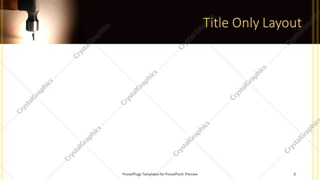 Title Only presentation slide layout