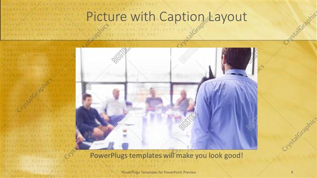 Picture with Caption presentation slide layout