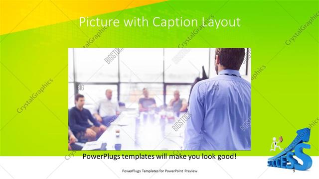 Picture with Caption presentation slide layout