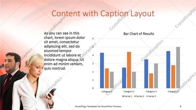 Content with Caption presentation slide layout