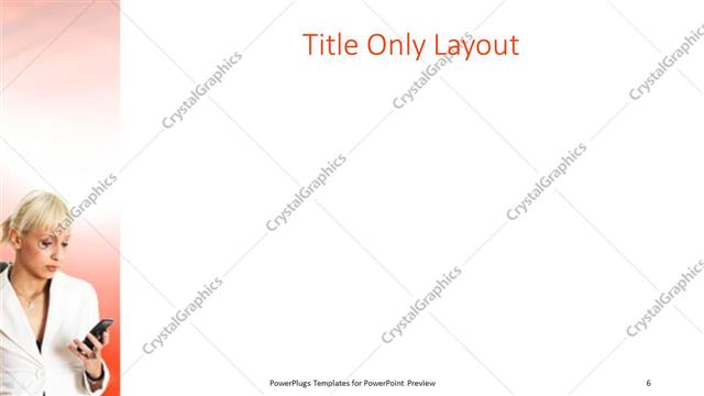 Title Only presentation slide layout