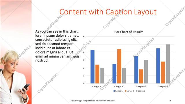Content with Caption presentation slide layout