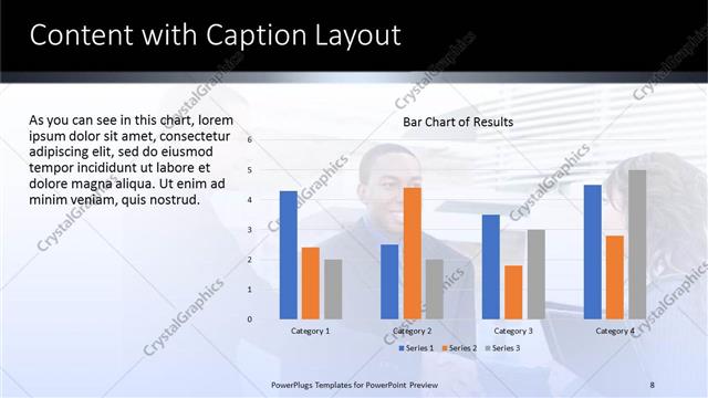 Content with Caption presentation slide layout