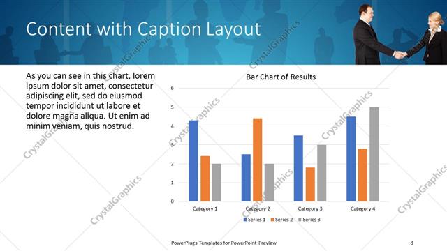Content with Caption presentation slide layout