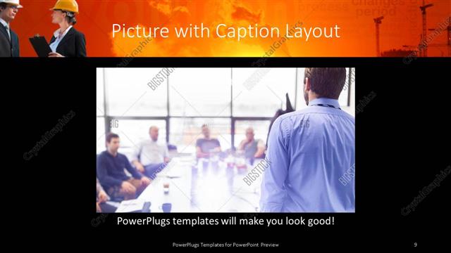 Picture with Caption presentation slide layout