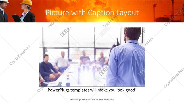 Picture with Caption presentation slide layout