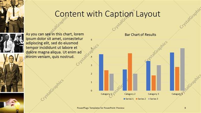 Content with Caption presentation slide layout