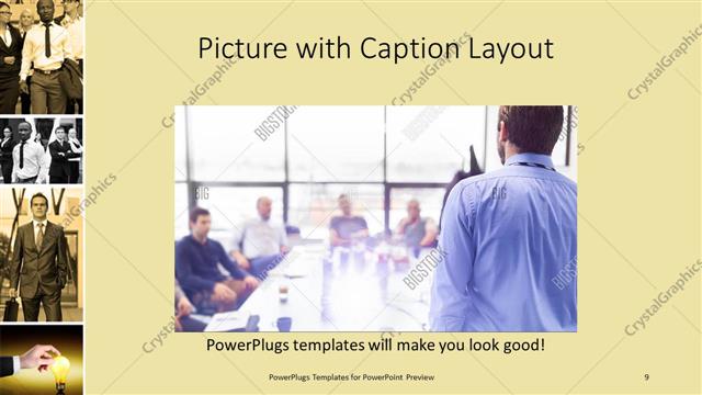 Picture with Caption presentation slide layout