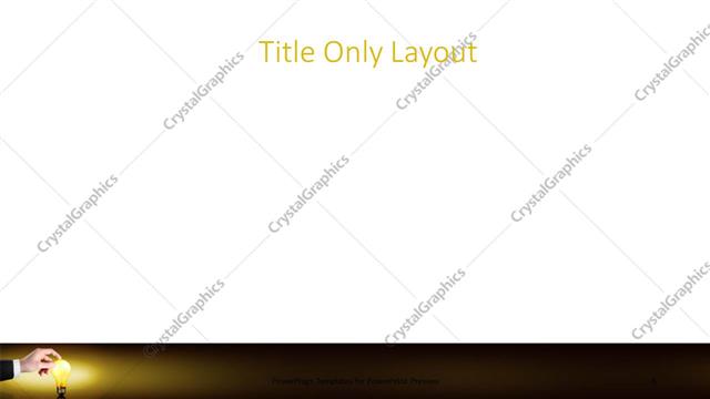 Title Only presentation slide layout