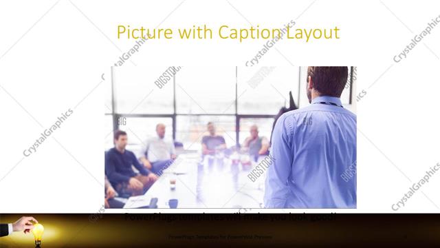 Picture with Caption presentation slide layout