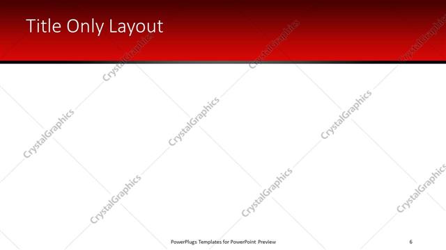 Title Only presentation slide layout