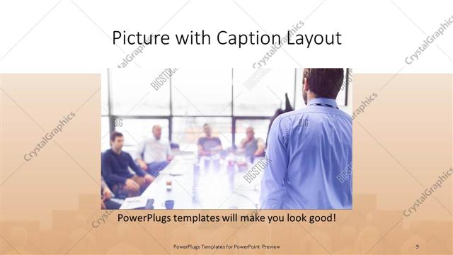 Picture with Caption presentation slide layout