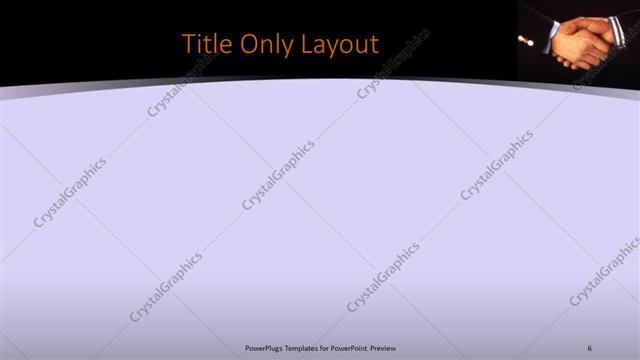 Title Only presentation slide layout