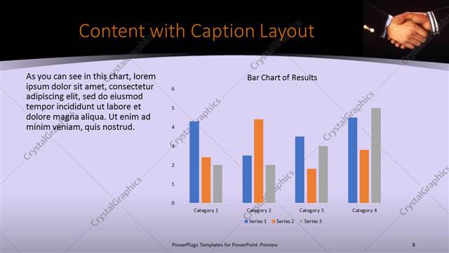 Content with Caption presentation slide layout