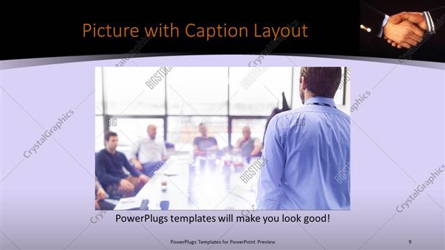 Picture with Caption presentation slide layout