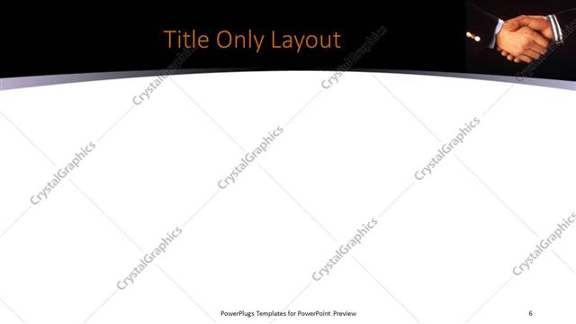 Title Only presentation slide layout