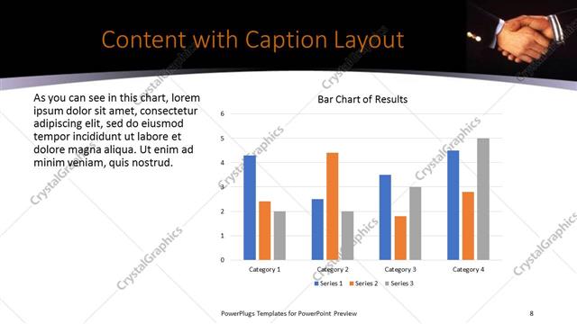 Content with Caption presentation slide layout