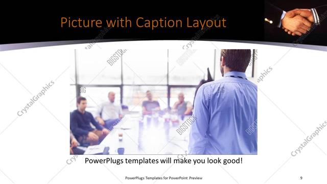 Picture with Caption presentation slide layout
