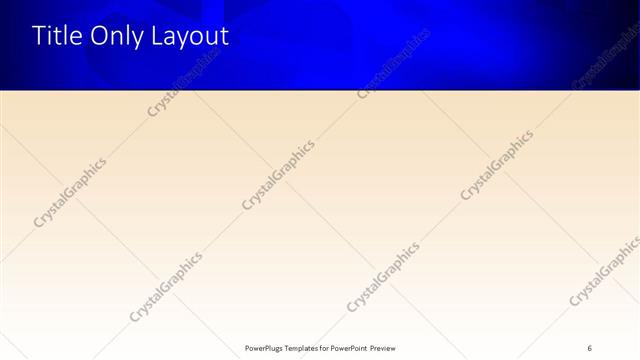 Title Only presentation slide layout