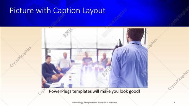 Picture with Caption presentation slide layout