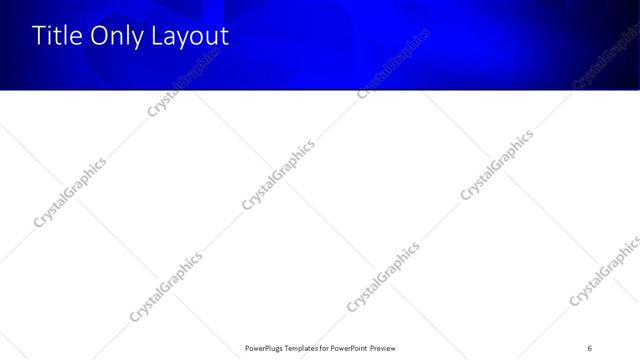 Title Only presentation slide layout