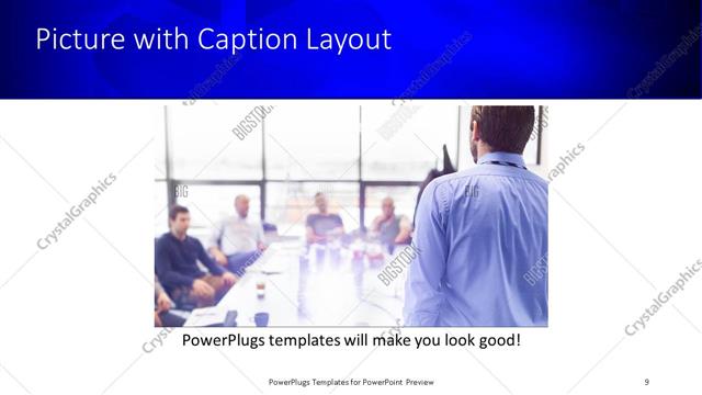 Picture with Caption presentation slide layout