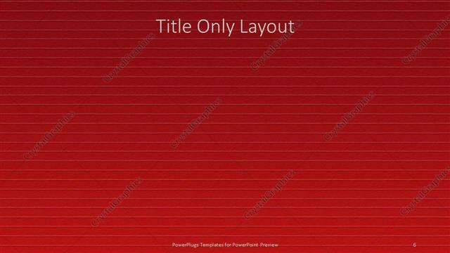 Title Only presentation slide layout