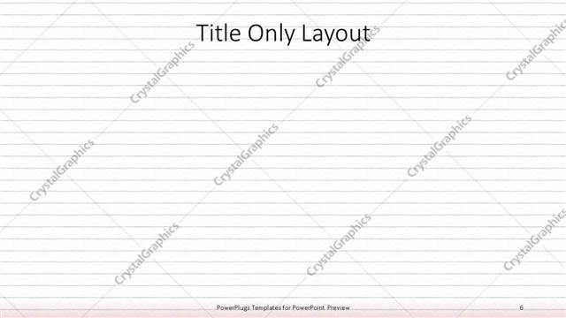 Title Only presentation slide layout