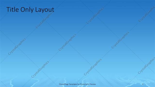 Title Only presentation slide layout