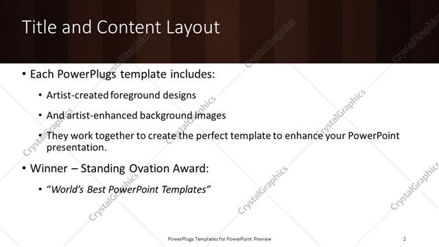 Title and Content presentation slide layout