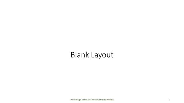 Blank presentation slide layout