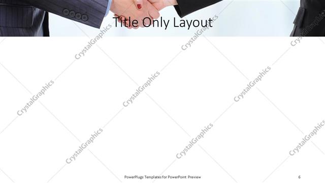 Title Only presentation slide layout