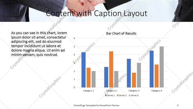 Content with Caption presentation slide layout