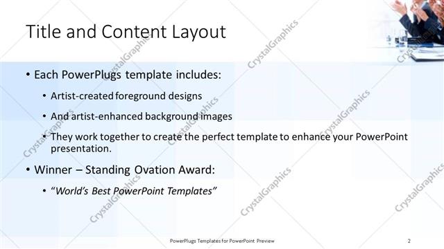Title and Content presentation slide layout