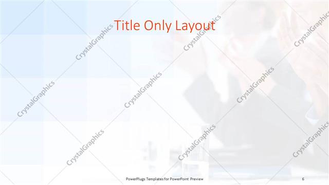 Title Only presentation slide layout