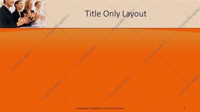 Title Only presentation slide layout