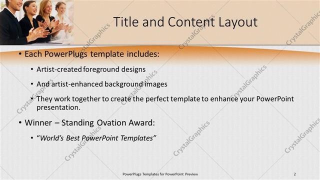 Title and Content presentation slide layout