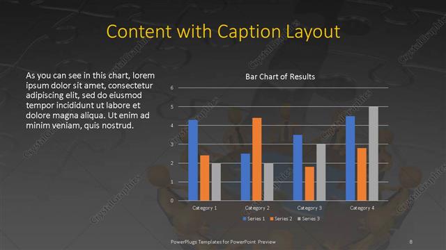Content with Caption presentation slide layout