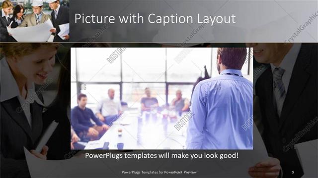 Picture with Caption presentation slide layout