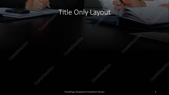 Title Only presentation slide layout