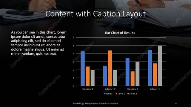 Content with Caption presentation slide layout