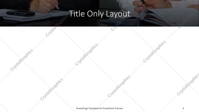 Title Only presentation slide layout